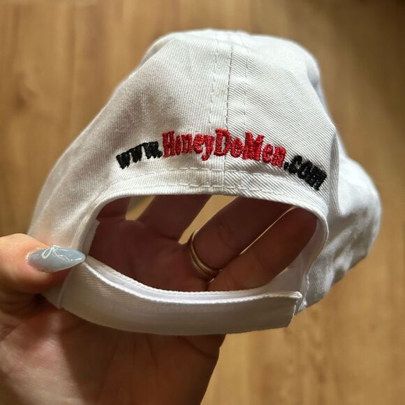 Vintage Funny Honey Do Handyman Hat // ball cap white embroidered - Picture 2 of 4